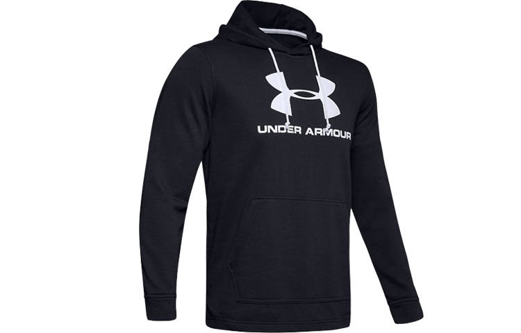 Under Armour Sweatshirts Men's Black Hooded Moderate Regular