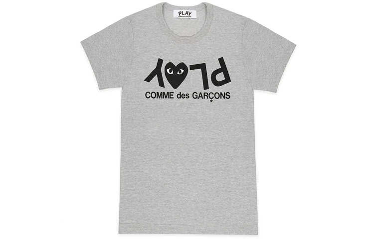CDG Play Comme Des Garcons Play Inverted Text T shirt