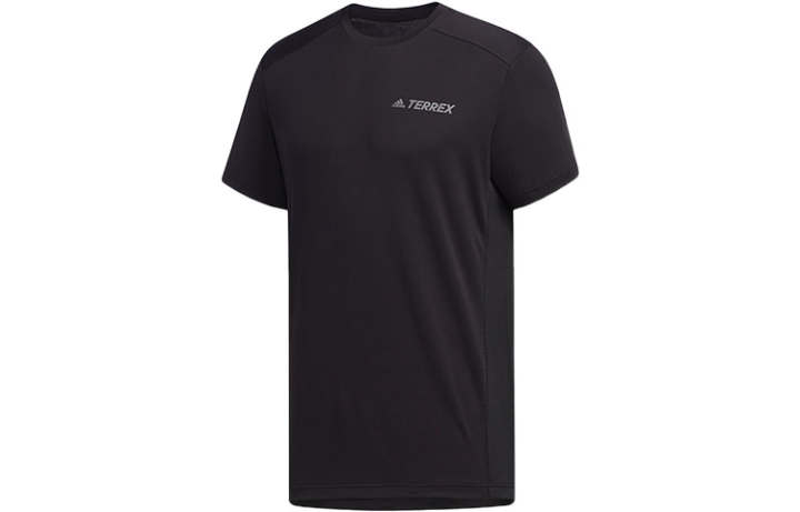 Adidas Adidas T Shirts Men's Black Crew Neck Moderate Straight Fit