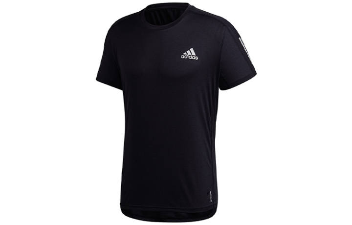 Adidas Adidas T Shirts Men's Black Crew Neck Moderate Straight Fit