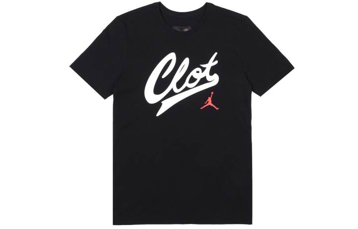 Jordan Jordan x CLOT T Shirt Asia Version Men's Black