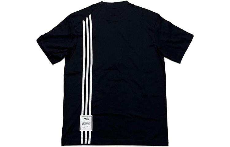 Y-3 Y 3 T Shirts Men's Black Crew Neck Moderate Straight Fit