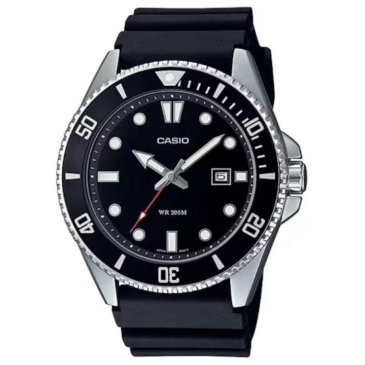 CASIO CASIO Men Standard Series Black Watch MDV-107-1A1JF