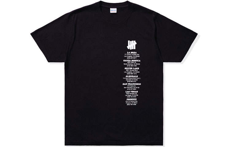 UNDEFEATED Straight Fit T Shirt Unisex Black Gift Recommendation