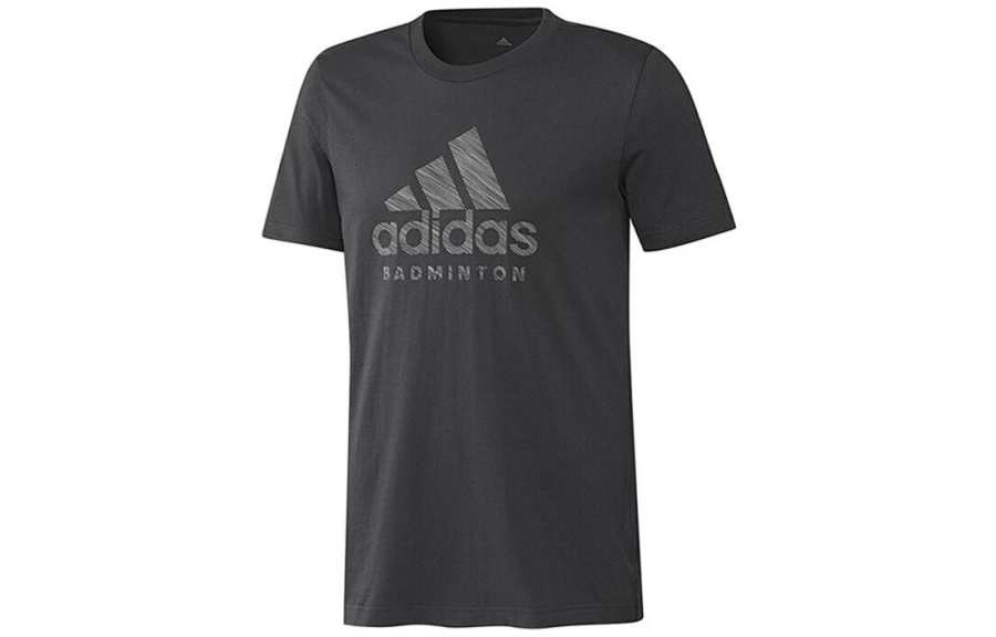 Adidas Adidas T Shirts Men's Black Crew Neck Moderate Straight Fit