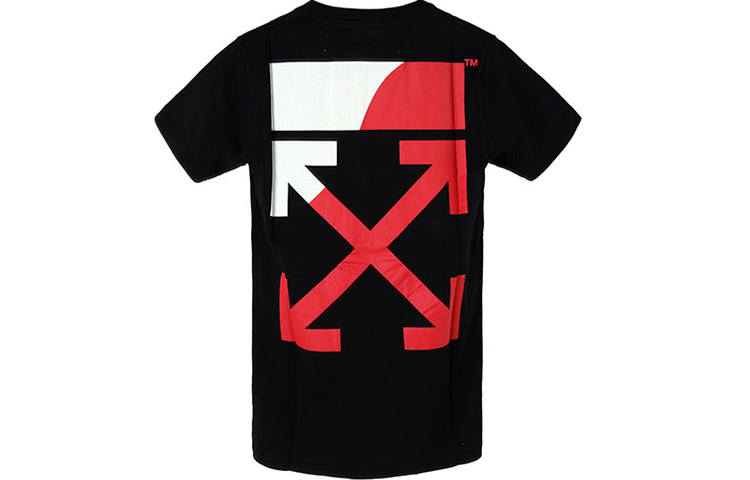 OFF-WHITE OFF WHITE SS19 T Shirts Men's Crew Neck Moderate Heavyweight