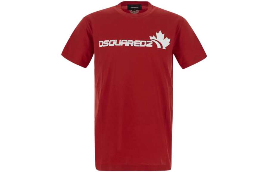 DSQUARED 2 DSQUARED 2 T Shirts Men's Red Crew Neck