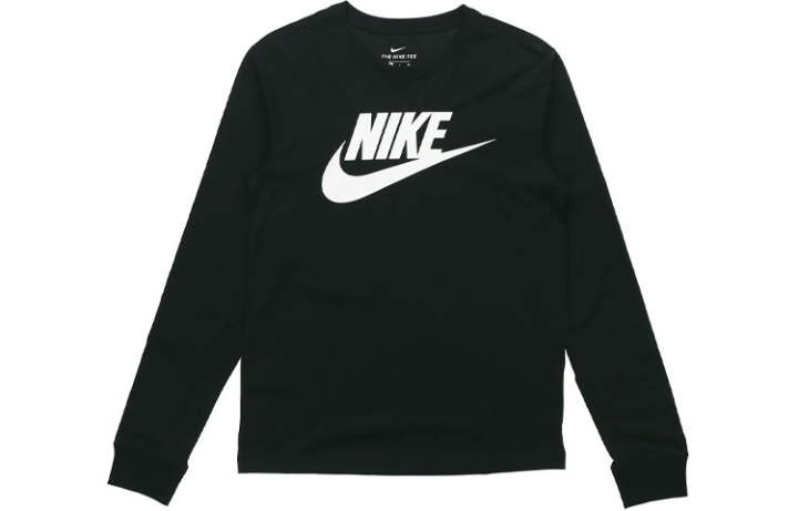 Nike Nike T Shirts Men's Black Crew Neck Moderate Straight Fit
