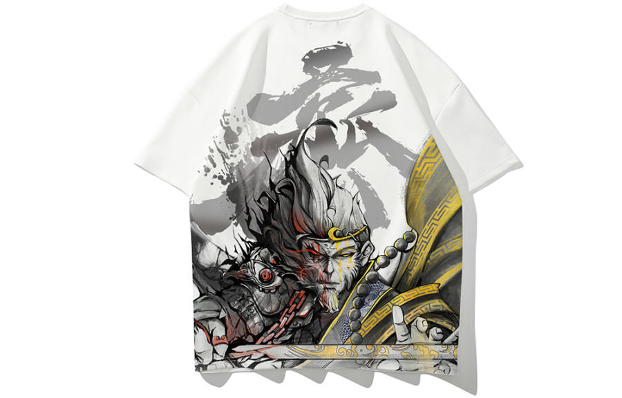SANSYAS Straight Fit T Shirt Unisex White