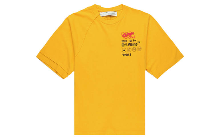 OFF-WHITE OFF WHITE T Shirts Men's Crew Neck Moderate Straight Fit