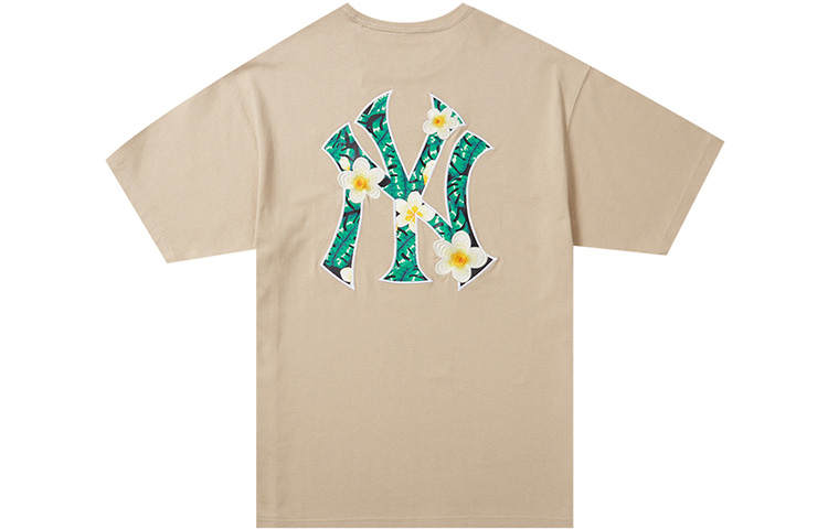 New Era T Shirts Unisex Khaki Crew Neck Moderate