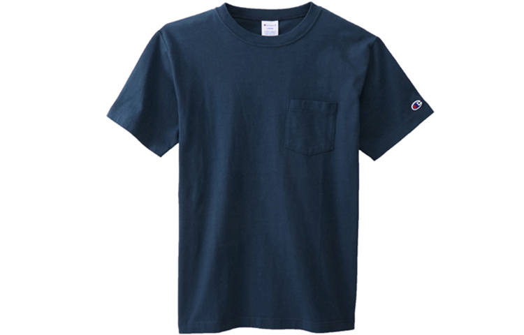 Champion T Shirt Japan Version Unisex Navy Blue