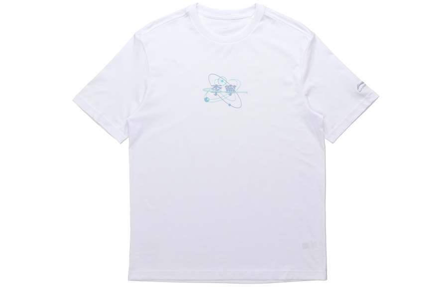 Li-Ning Li Ning Sports Fashion Collection T Shirts Men's Crew Neck Moderate Straight Fit