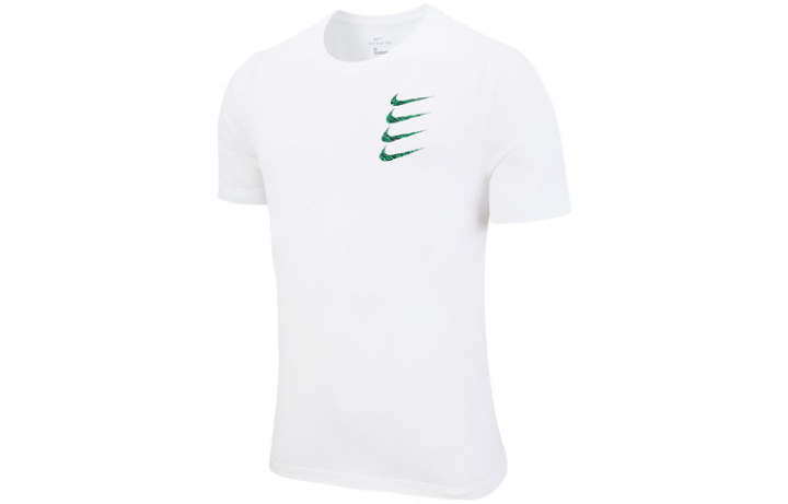 Nike Nike T Shirts Men's White Crew Neck Moderate Straight Fit