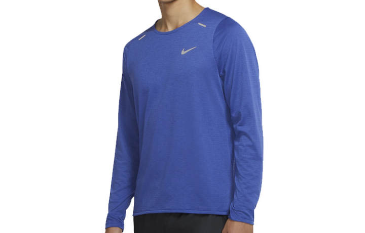 Nike Nike T Shirts Men's Blue Crew Neck Moderate Straight Fit