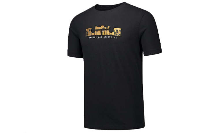Nike Nike T Shirts Men's Black Crew Neck Moderate Straight Fit