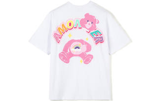 AMONSTER X CAREBEARS T Shirts Unisex Crew Neck Moderate Straight Fit