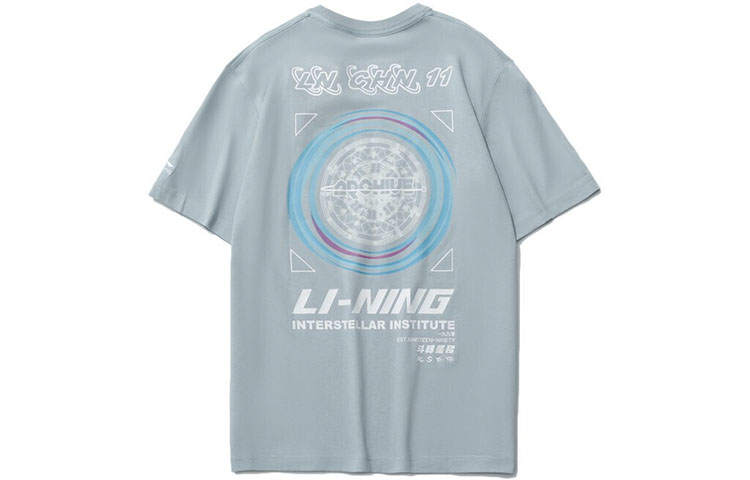 Li-Ning Li Ning Sports Fashion Collection T Shirt Men's Mist Blue