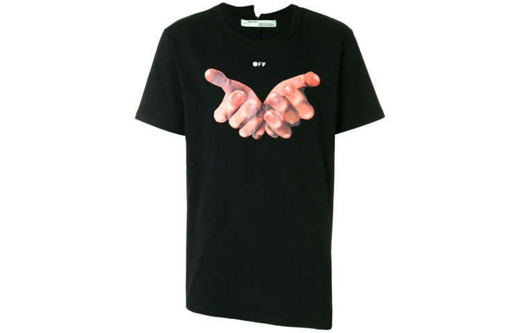 OFF-WHITE OFF WHITE T Shirts Men's Crew Neck Moderate Straight Fit