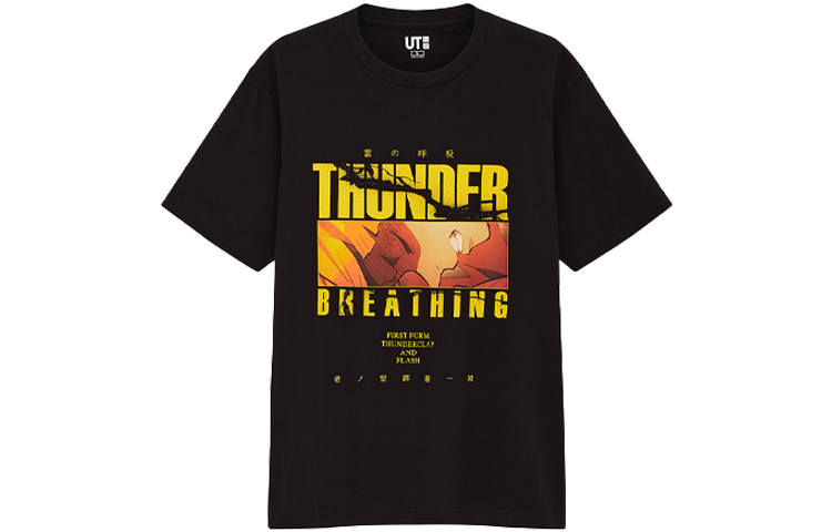 UNIQLO T Shirts Unisex Black Crew Neck Moderate Straight Fit