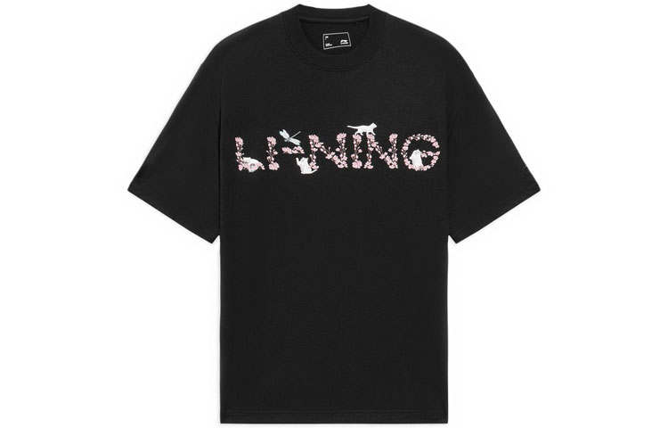 Li-Ning Li Ning Sports Fashion Collection T Shirt Unisex Black