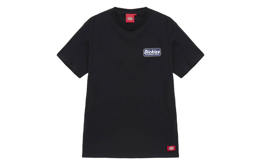 Dickies T Shirts Men's Black Crew Neck Moderate Straight Fit