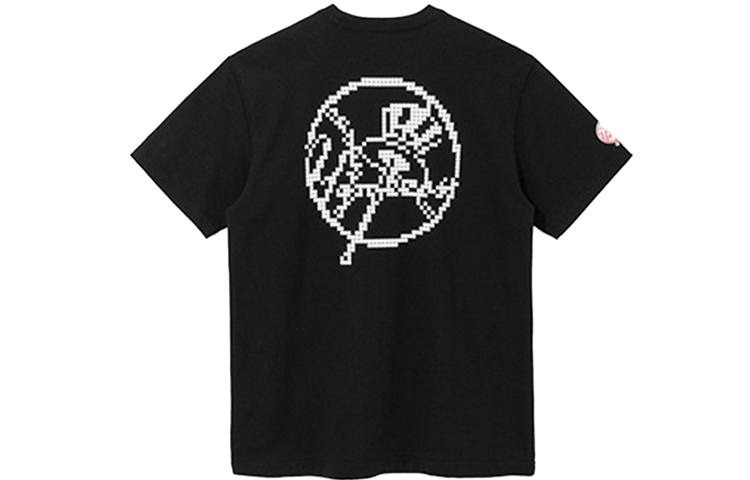 New Era Straight T-Shirt Unisex Black