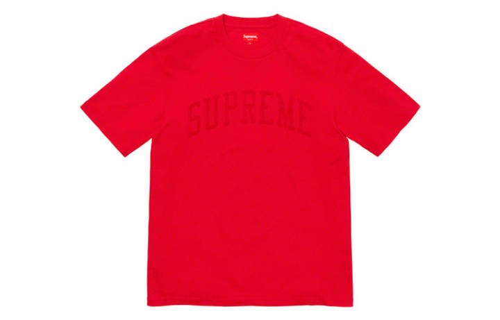 Supreme Supreme Chenille Arc Logo S/S Top