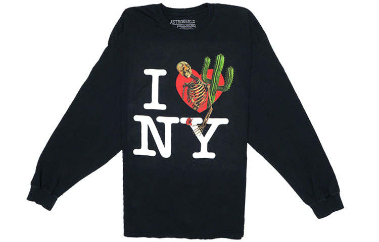 Travis Scott T Shirts Unisex Black Crew Neck Moderate