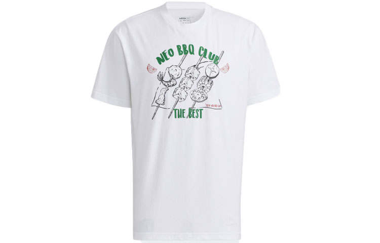 Adidas Neo Drop Shoulder Sleeve T-Shirt Men's White