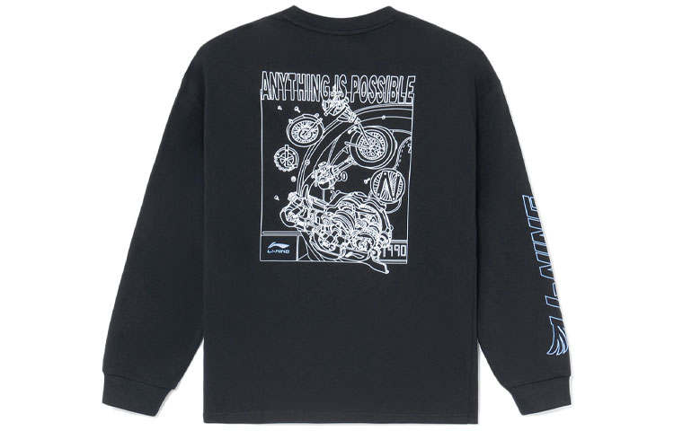 Li-Ning Li Ning Sports Life Collection T Shirt Men's Black
