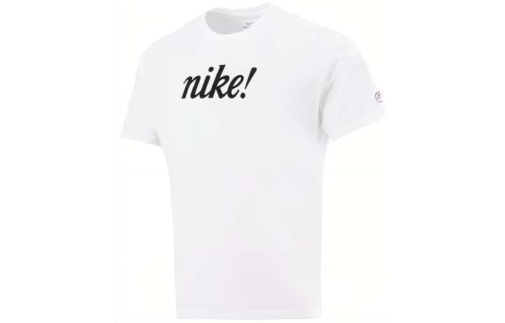Nike Nike T Shirts Men's White Crew Neck Moderate Straight Fit
