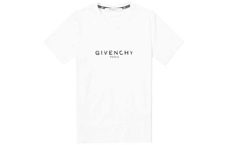 Givenchy Givenchy T Shirts Men's White Crew Neck Moderate Straight Fit