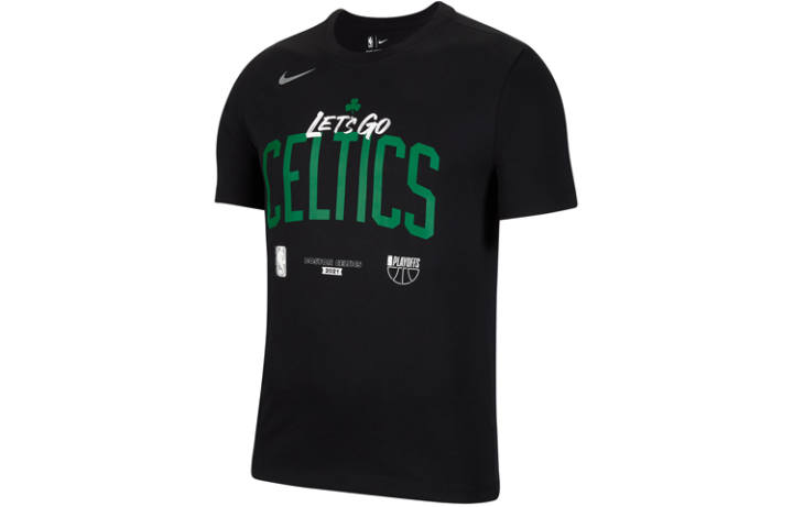 Nike Nike T Shirts Men's Black Crew Neck Moderate Straight Fit