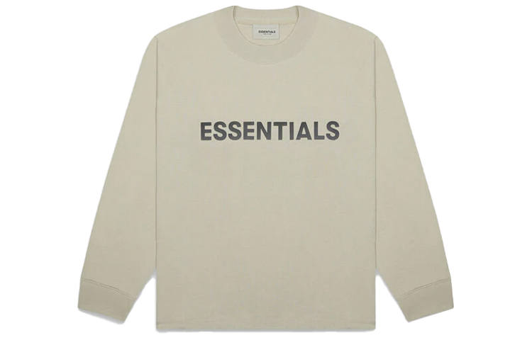 Fear Of God Essentials 3D Silicon Applique Boxy Long Sleeve T Shirt