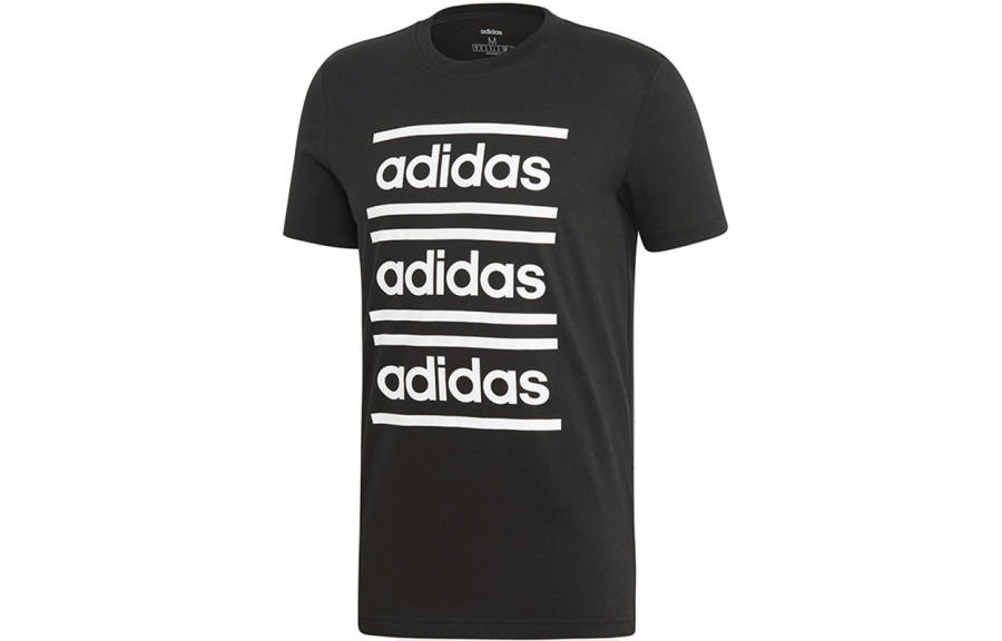 Adidas Adidas T Shirts Men's Black Crew Neck Moderate Straight Fit