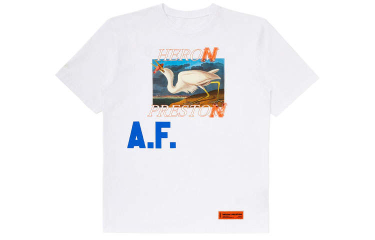 HERON PRESTON Logo Print Af T Shirt