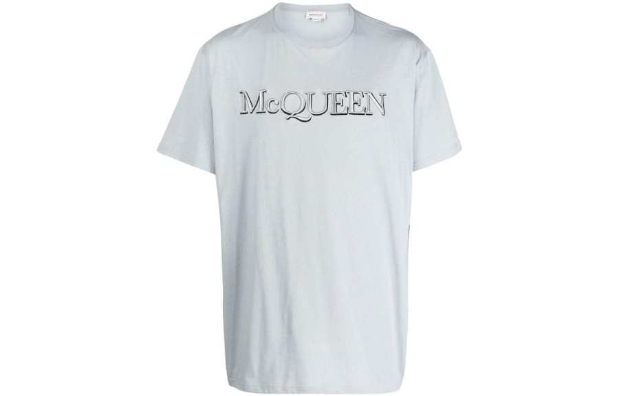 Alexander McQueen Logo Printed Crewneck T Shirt