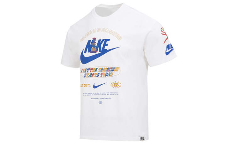 Nike Nike Drop Shoulder Sleeve T-Shirt Men's White