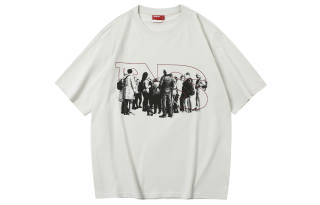 TGNS T Shirts Unisex White Crew Neck Moderate Straight Fit