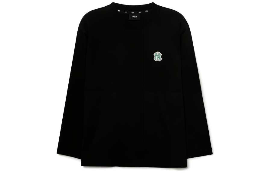 MLB New York Yankees T Shirts Unisex Black Crew Neck Moderate Straight Fit