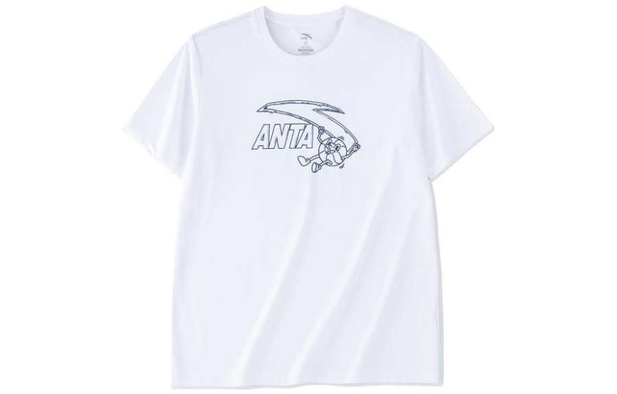 Anta Basketball Collection T Shirt Unisex Pure White
