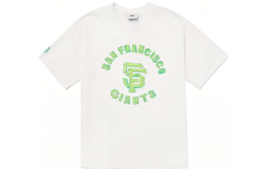 MLB MLB T Shirts Unisex White Crew Neck Moderate Straight Fit