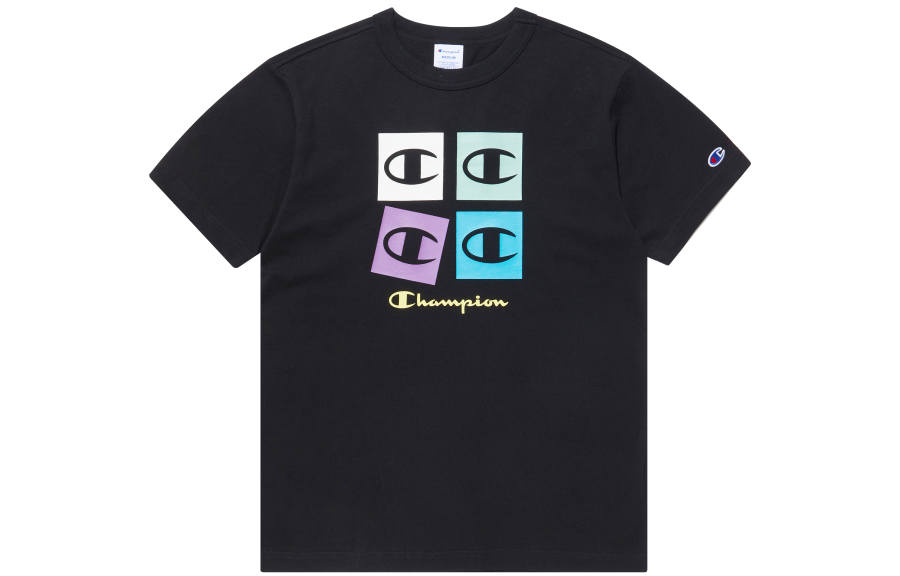 Champion T Shirts Unisex Crew Neck Moderate Straight Fit