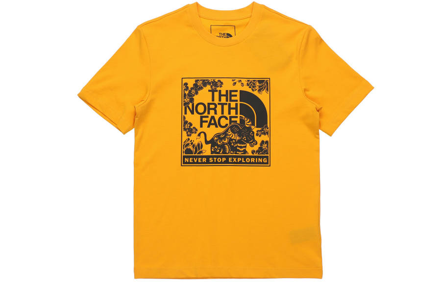 THE NORTH FACE Set in Sleeve T Shirt Unisex Yellow