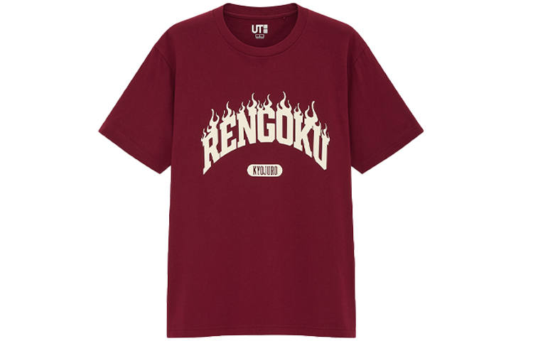 UNIQLO Straight T-Shirt Unisex Maroon