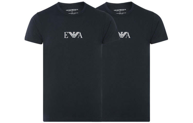 EMPORIO ARMANI T Shirt Men's 2 Pack Dark Blue