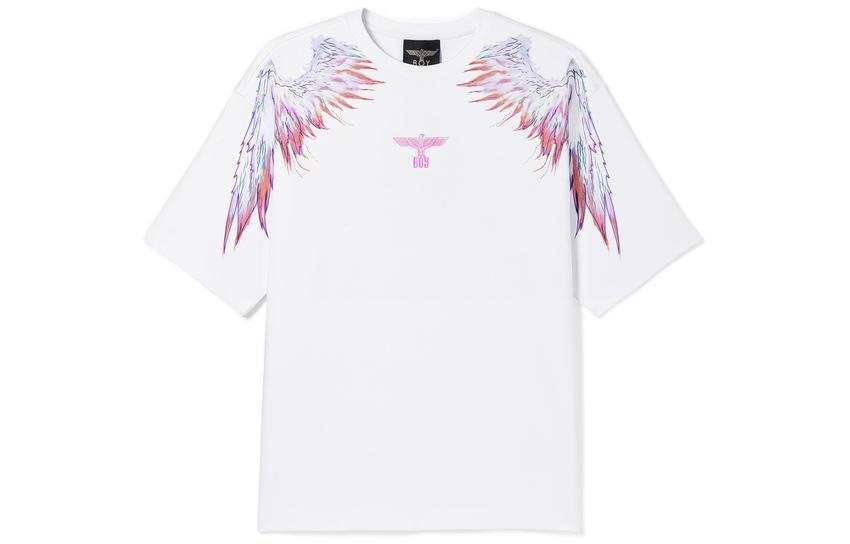 Boy London T Shirts Unisex White Crew Neck Moderate Straight Fit