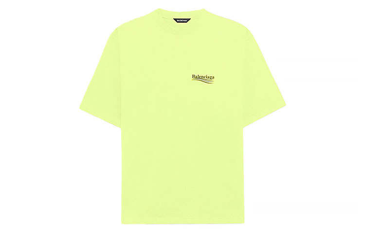 Balenciaga T Shirt Loose Fit Men's Light Yellow