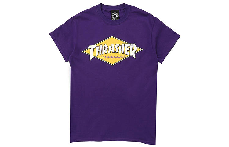 Thrasher T Shirt US Version Unisex Purple